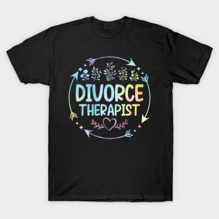 Divorce Therapist cute floral watercolor T-Shirt